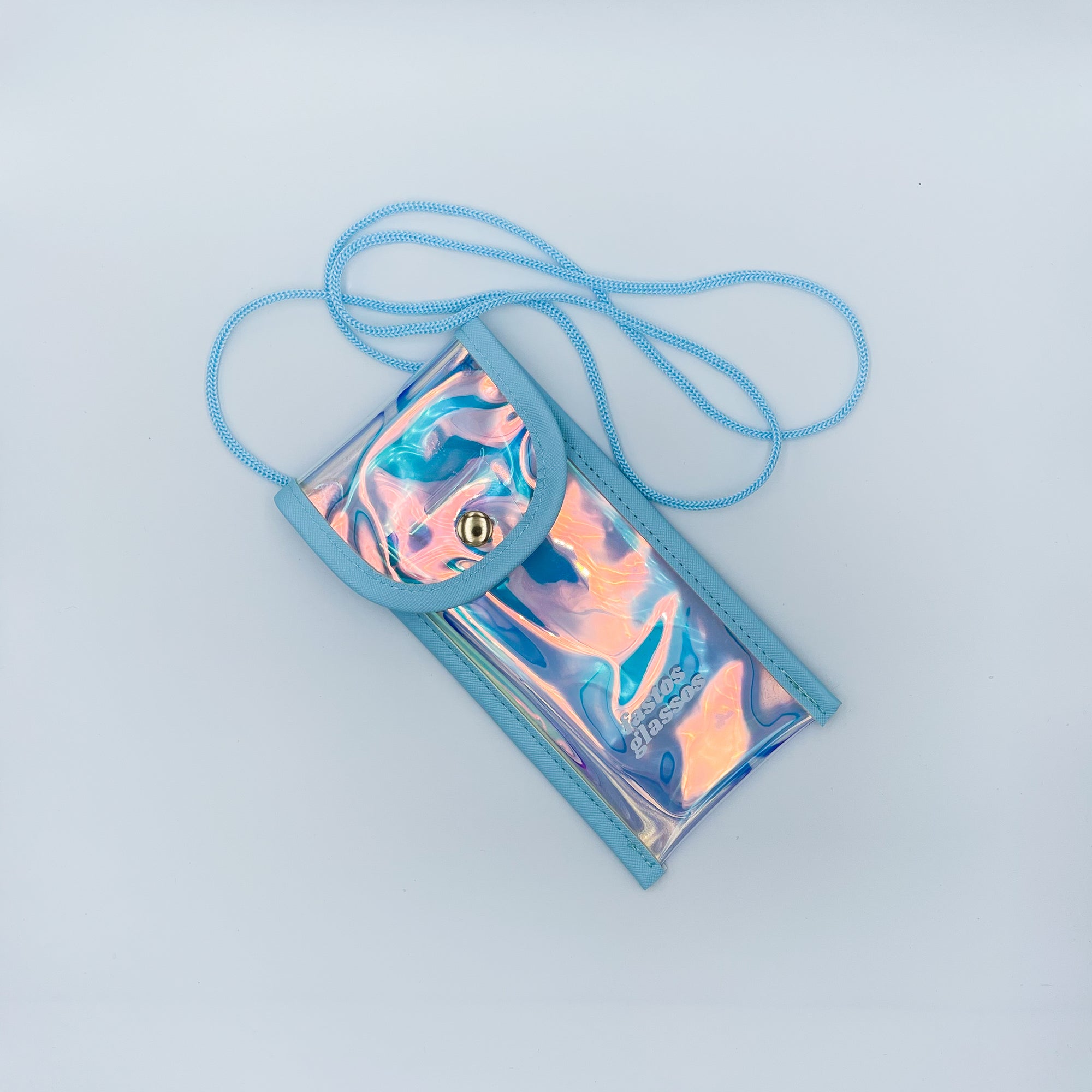 Sunglass Case - Hologram Blue