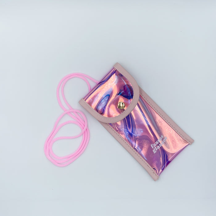 Sunglass Case - Hologram Pink